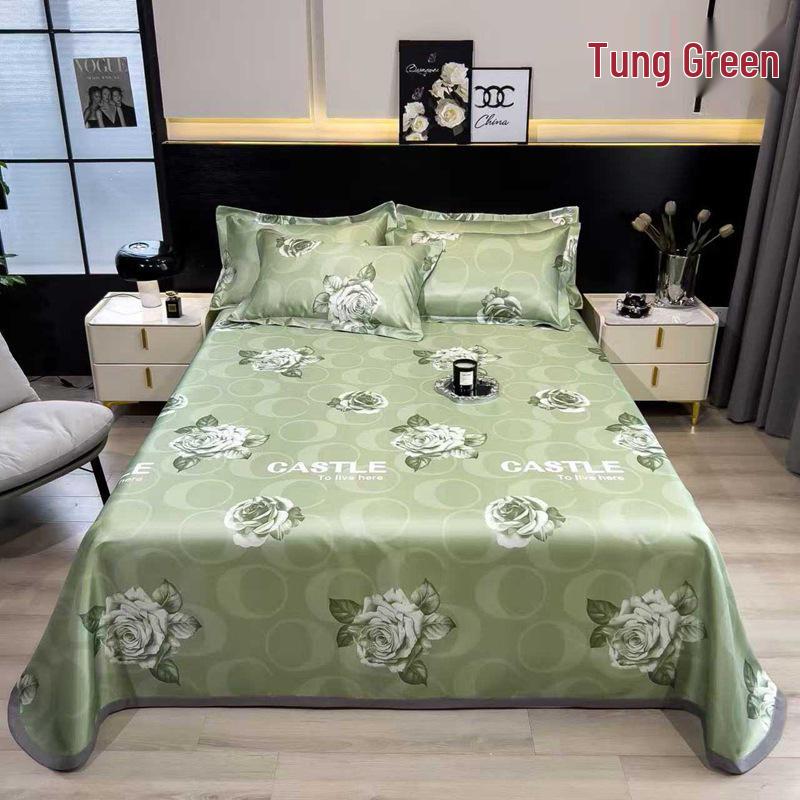 Ice Silk Summer Cool Mat Set: Foldable & Washable Three-Piece for Dormitory Single Beds