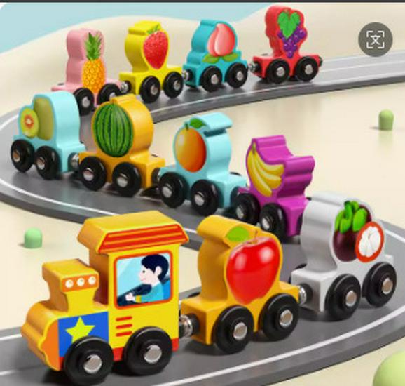 Magnetic Number Train Educational Toy for Ages 3-6: Early Learning Puzzle Blocks