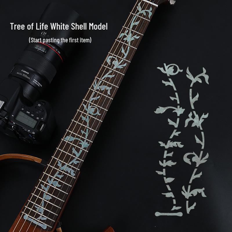 Personalized Guitar Sticker Set: Decorative Fingerboard and Panel Protectors for Acoustic and Electric Guitars.