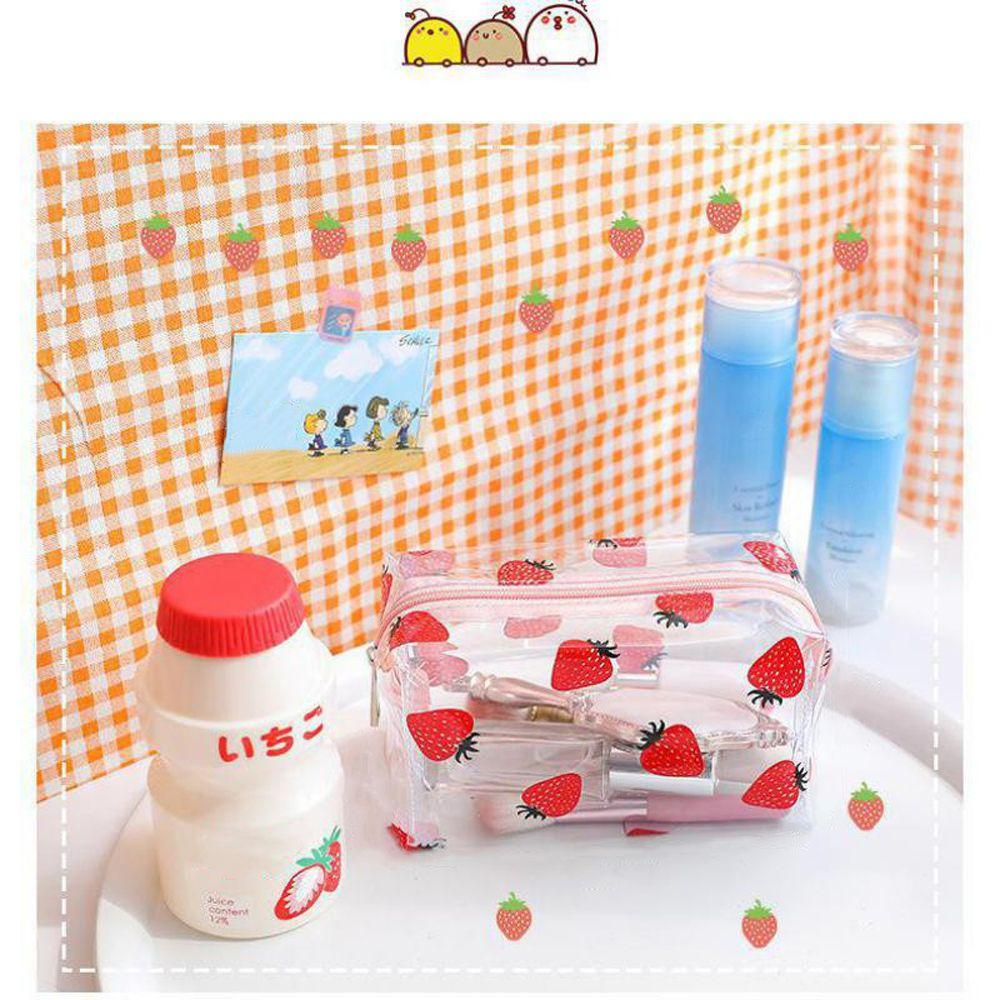 PVC Waterproof Big Capacity Transparent Women Bag Pencil Bag Cosmetic Bag Pencil Box Makeup Bag