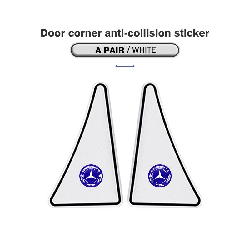 D62pcs Car Door Corner Cover Bumper Collision Anti-scratch Protector For Mercedes Benz C180 C300 W124 W176 W177 C200 C260 GLC CLE
