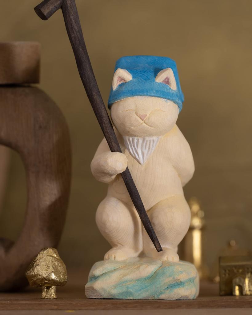 Cat Cat God of Jurojin Gods of Sculptor Supervised by Butsya Figurine Buddha, Fortune, (Seven Fortune), Sakai, Maneki-neko (Lucky God), Maneki-neko