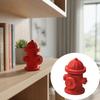 Red Plastic Fire Hydrant Model Highly Detailed Scene Accessories Action Figures Scene