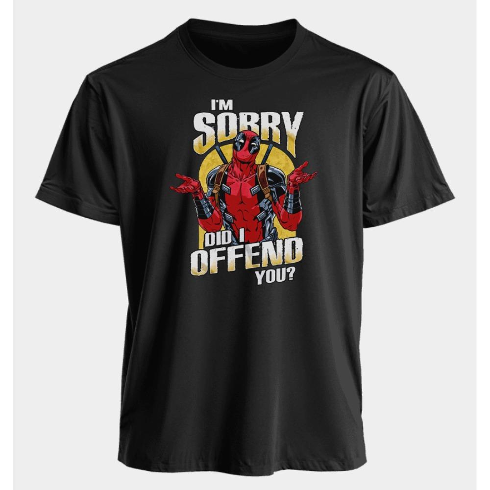 Pánská a dámská trička Deadpool léto americký sportovní fitness trend jaro a podzim nadměrná volná s krátkým rukávem