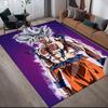 Dragon Ball Goku Square Area Rug, Non-Slip Floor Mat for Living Room, Perfect Gift for Goku Fans