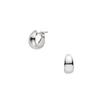 Vendome Aoyama Platinum Basic Hoop Rounded Band APAA2155 PT [Official] Earrings,