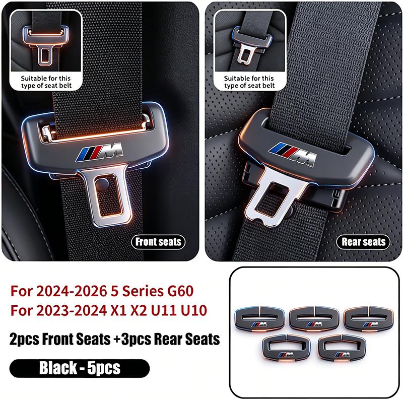 Car Seat Belt Buckle Protector Cover Soft Silicone Anti-Collision Case For BMW M E46 E90 E91 F30 F31 U10 U11 G01 G20 G21 Sticker