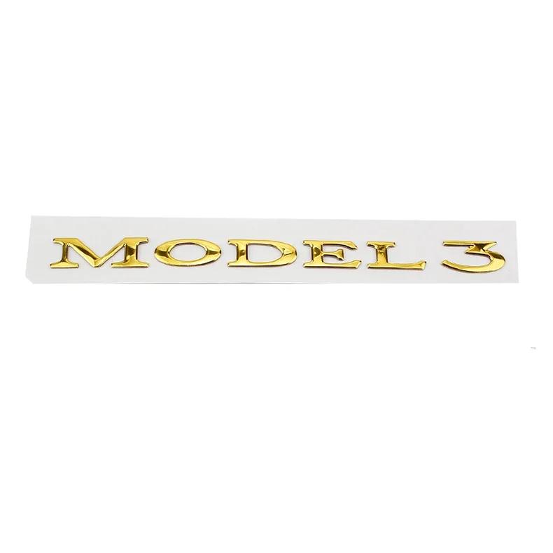 ABS Car Rear Sticker Letter Side Emblem Trunk Tail Badge for Tesla MODEL 3 MODEL S MODEL X Exterior Accessories