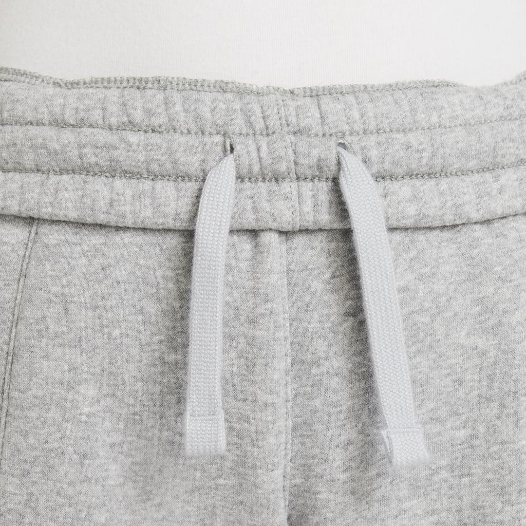 Nike Kids Letter Logo Print Elastic Waist Fleece Cuffed Knit Sports Pants Kids pants Gray FD2995-063