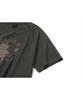 CPGN STUDIO Hello Flower Pigment Short Sleeve T-Shirt Smoke Black