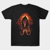 Asian Size Men Print T-shirt Long Live The King No-Cut Heat Transfer Print Cotton Tshirt