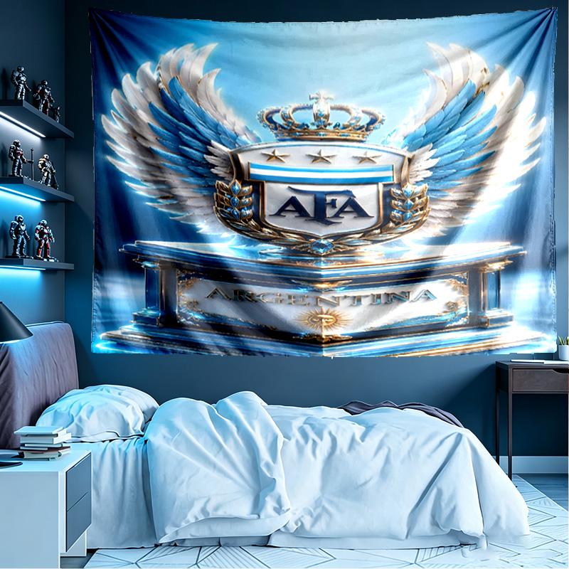 Football team City FC Print Tapestry, Lightweight Wall Hanging, for Bedroom, Dorm, Living Room, Home Art Decor - Birthday Christmas Gift for Friends