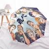 1pc Haikyuu!! Automatic Opening Closing Umbrella with Portable Tri-Fold Design, 8-Bone Iron Frame Outdoor Umbrella, Perfect Gift for Fans, Travelers,