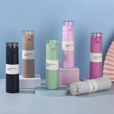 150/250ml Mini Thermos Cup One-button Opening Thermal Mug Pocket  Insulated Cup  Keep Warm Keep Ice