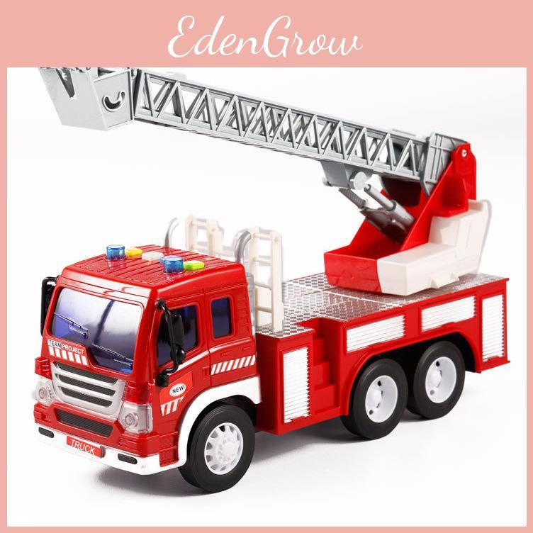 Fire Rescue 1:16 Scale Inertia Toy With Flashing Lights And Sound For Kids