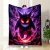 Gengar Lightning Dark Blanket Bedroom Blanket for Livingroom Couch Lunch Break Soft Cozy Throw for Friend's Festival Gift