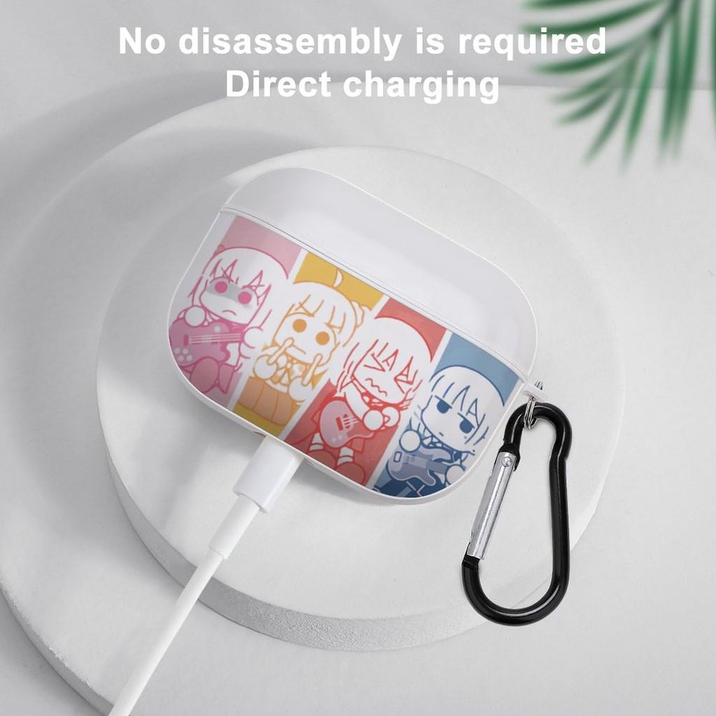 Bocchi the Airpods Pro 2 Cute Character Stylish Airpods Pro 2nd Generation Sports Earphone Wireless Charging Gift Rock! Case, Design, Case, Case,