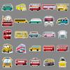 50 Cartoon Transportation Stickers for Kids: DIY Water Cup, Skateboard, Computer, Suitcase