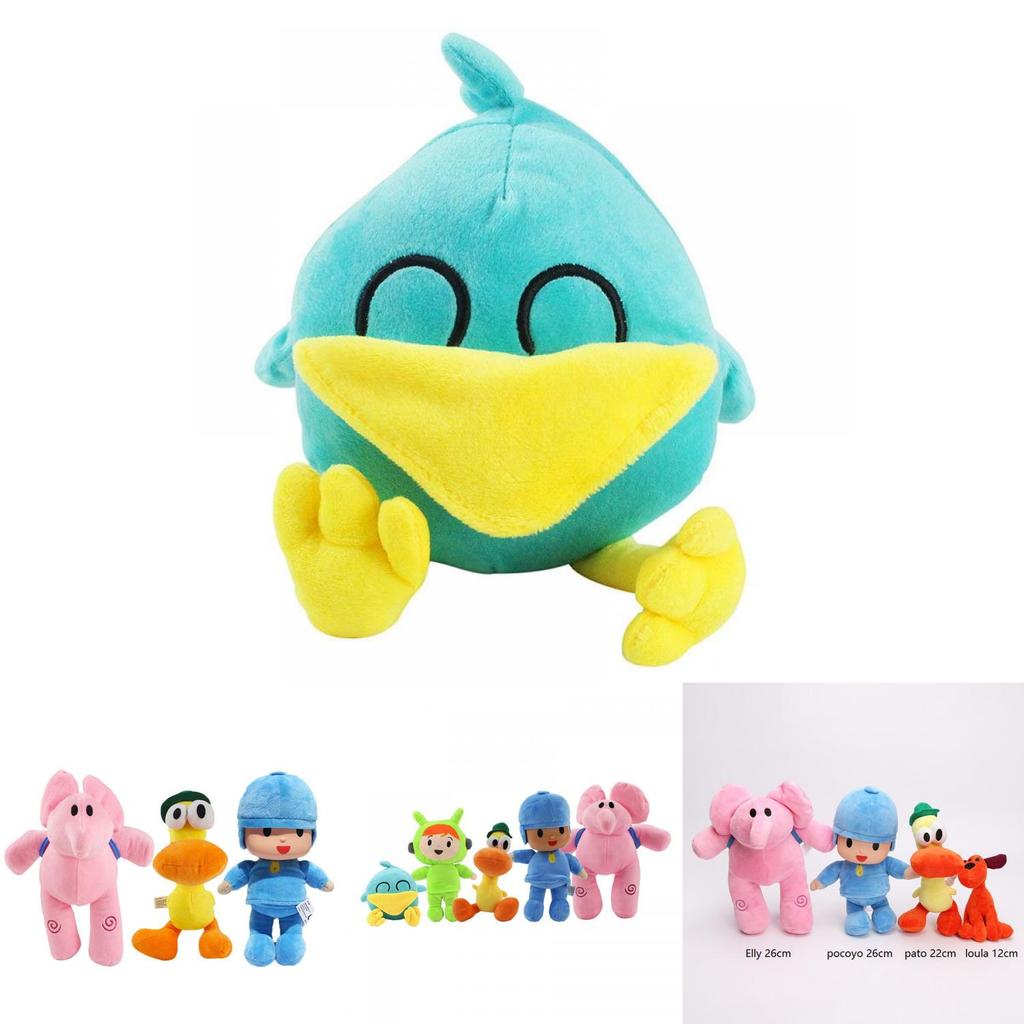 Adorable Pocoyo Elly Pato Loula Sleepy Bird Soft Plush Stuffed Figure Toy Doll Gift For Kids