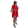 Womens Summer Casual Set With Polyester Fabric And Patching For Stylish Everyday Wear