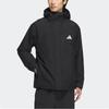 adidas 3-in-1 Water-Repellent Fleece-Lined Hooded Jacket Black JM9017
