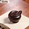 180ml Yixing Purple Clay Teapots Handmade Large Caliber Pot Raw Ore Purple Zhu Mud Kettle With Strainer Zisha Tea Set For Tea