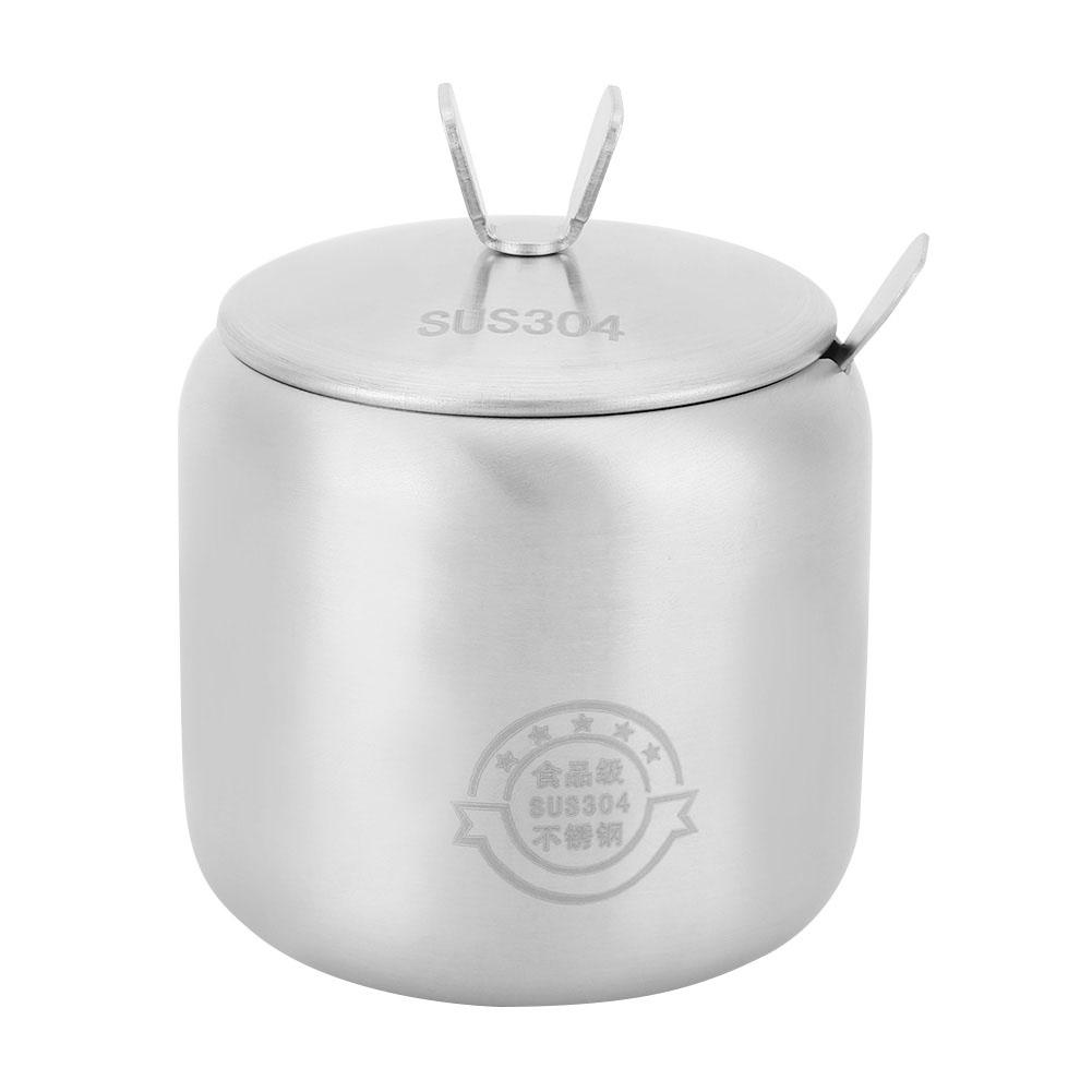 

Kitchen Stainless Steel Seasoning Containers Set Spice Jar Spice Rack Condiment Cruet Bottle L