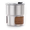 Tazza da caffè da campeggio 300ml Acciaio Inossidabile 304 Anti-scottatura Coperchio in Legno Tazza da Caffè con Coperchio Tazza da Acqua per Esterno