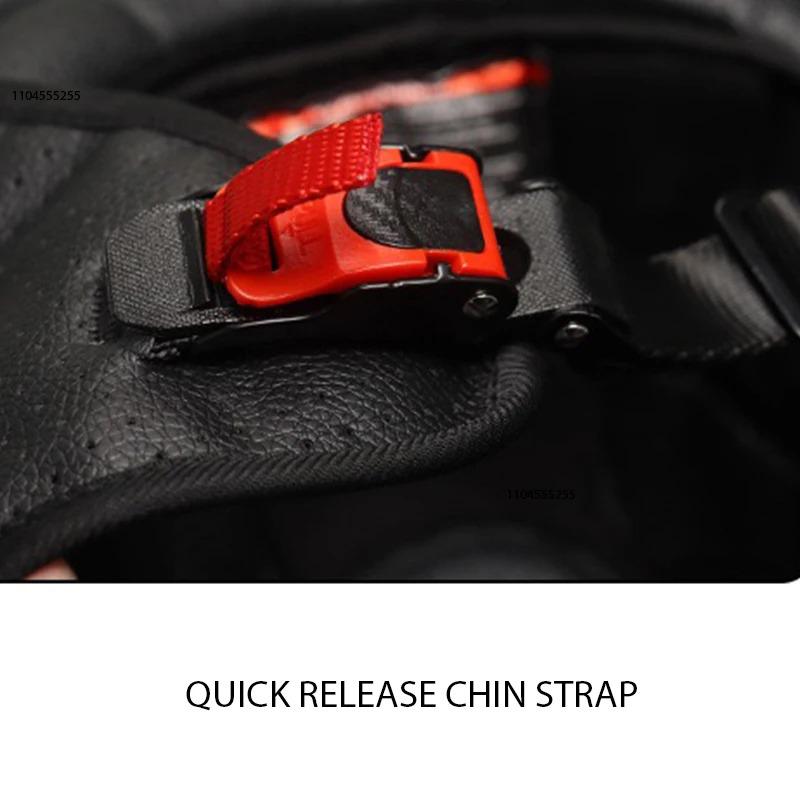 Carbon Fibre Motorcycle Helmet Retro Moto Helmet DOT Approved Capacete De Moto Cycling Half Helmet Motorcycle Equipments