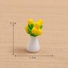 6Pcs/set Mini Flower Plant Bonsai Miniatures Resin Ornaments Moss Terrarium Micro Landscape Fairy Garden Decoration