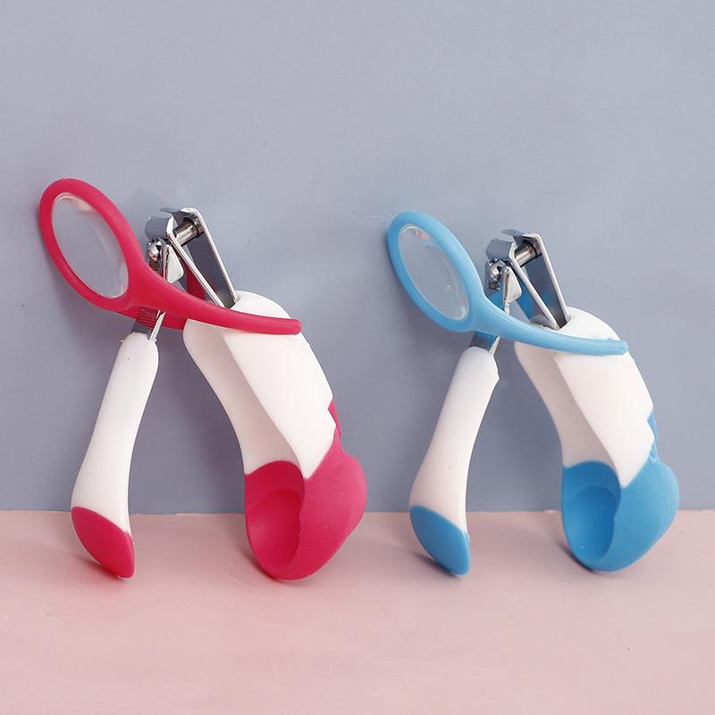1Pc Newborn Magnifying Glass Nail Clippers, Anti-clip Meat Baby Nail Clippers Baby Nail Clippers with Magnifying Glass