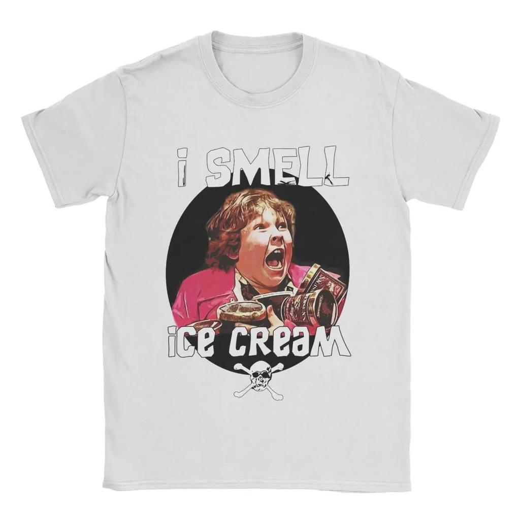 I Smell Ice Cream Chunk Goonies Men T Shirts Creative Tee Shirt Short Sleeve Crew Neck T-Shirt Pure Cotton Tops
