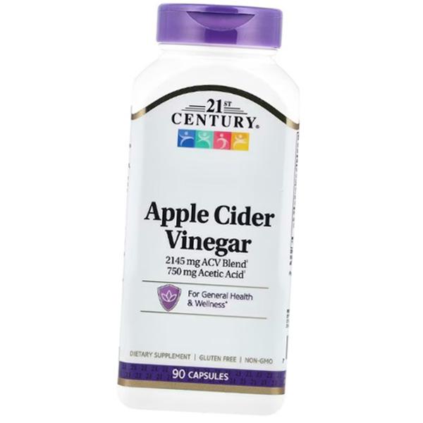 

Суміш яблучного оцту, Apple Cider Vinegar, 21st Century 90вегкапс (72440017) 90vcaps