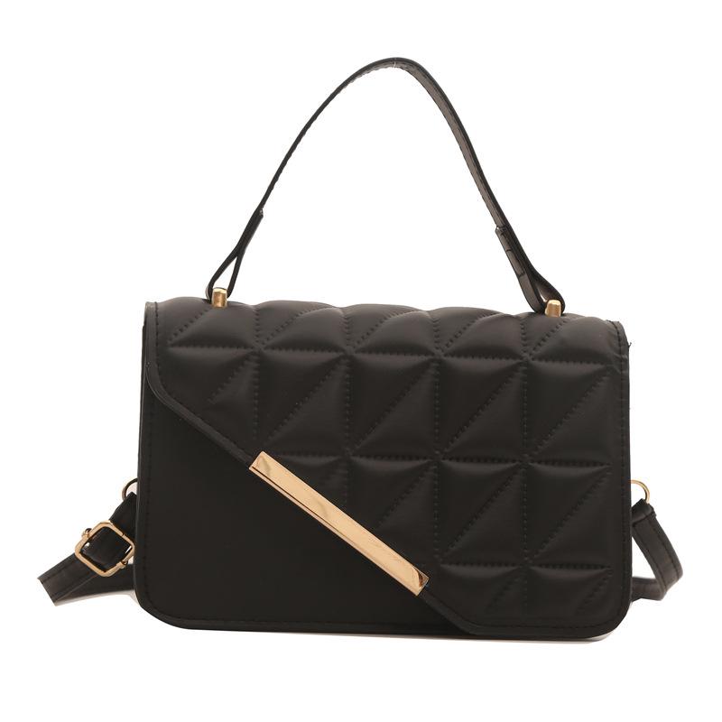 

Trendy Embossed Plaid Handbag: Chic Women s Small Square Crossbody Bag чорний