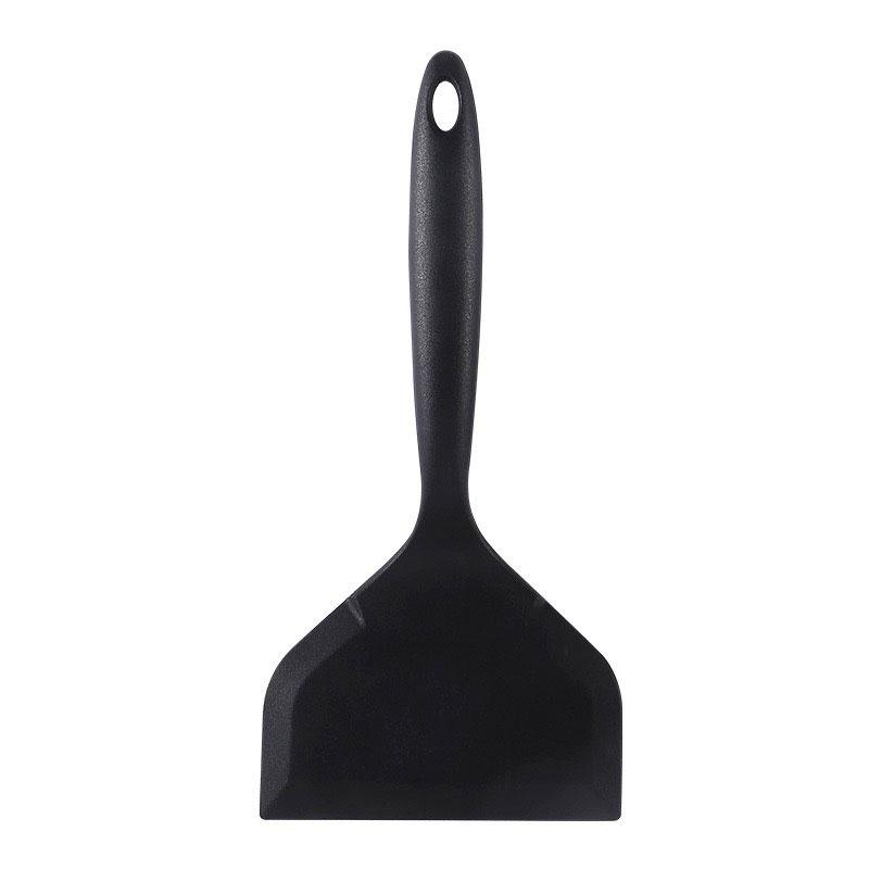 Silicone spatula pancake spatula omelette spatula Non-stick wide soft pizza spatula Extensive flexibility Kitchen spatula чёрный
