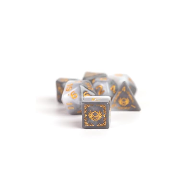 D&D Adventure Dice (Paladin Class: White)