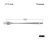 Titanium/ Stainless Steel Coffee Tea Stirring Spoon Mini Portable Mixing Spoon Long Handle Ice Cream Dessert Spoons