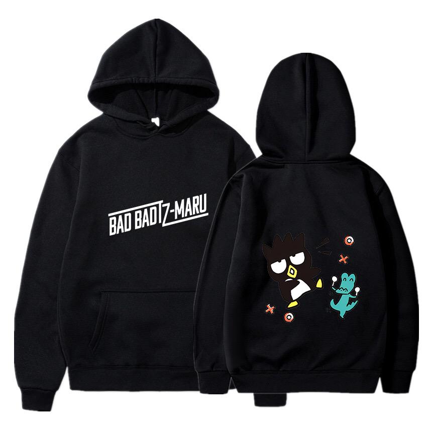 Bad Badtz Maru Hoodies Men Women Autumn Winter Hooded Pullover Sweatershirt Boys Girls Student Hip Hop Hoddie Sweatshirts