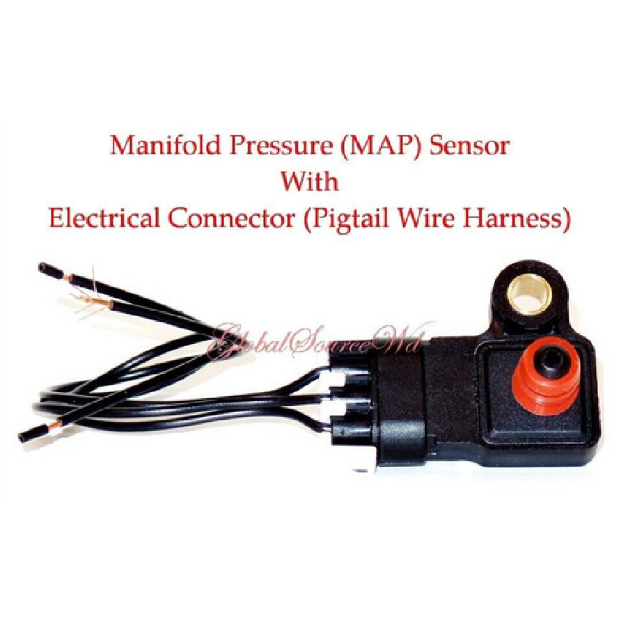 Manifold Absolute Pressure (MAP) Sensor & Connector Fit Forenza Reno 2004-2008