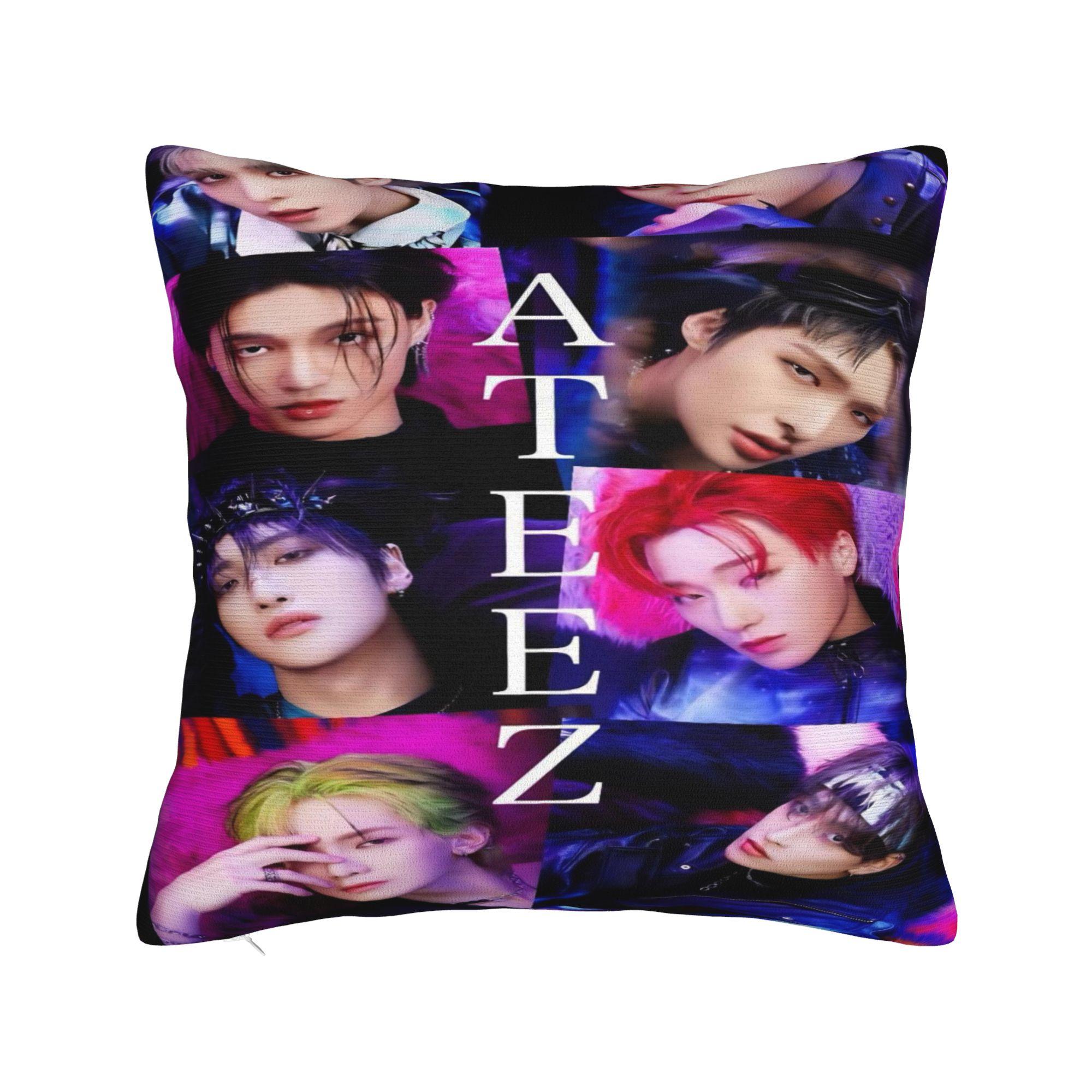

Декор для сиденья Ateez kpop k-pop группа лимонный капля Наволочка Аксессуары Чехол на подушку На молнии Разные размеры 12x12in 30X30cm