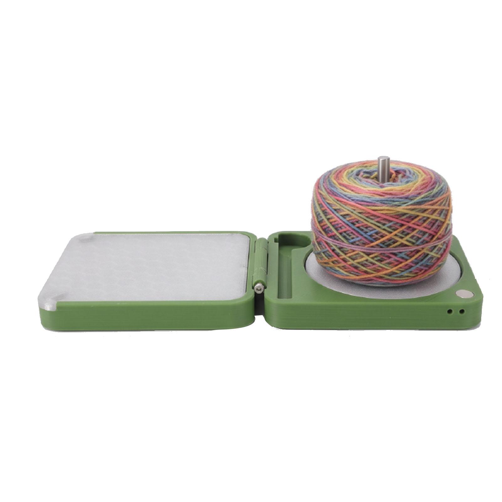 Porte-fils pliable Bobines rotatives Compact et détachable Boîte enrouleuse de fil pour crochet et tricot