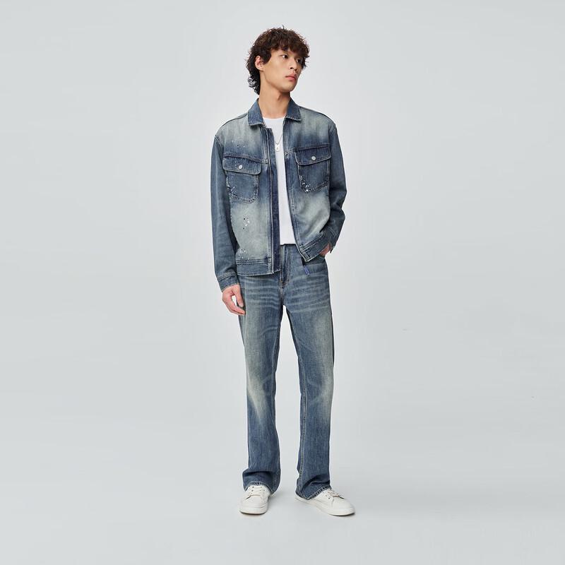 Lee Men's Retro Ink Splash Denim Jacket