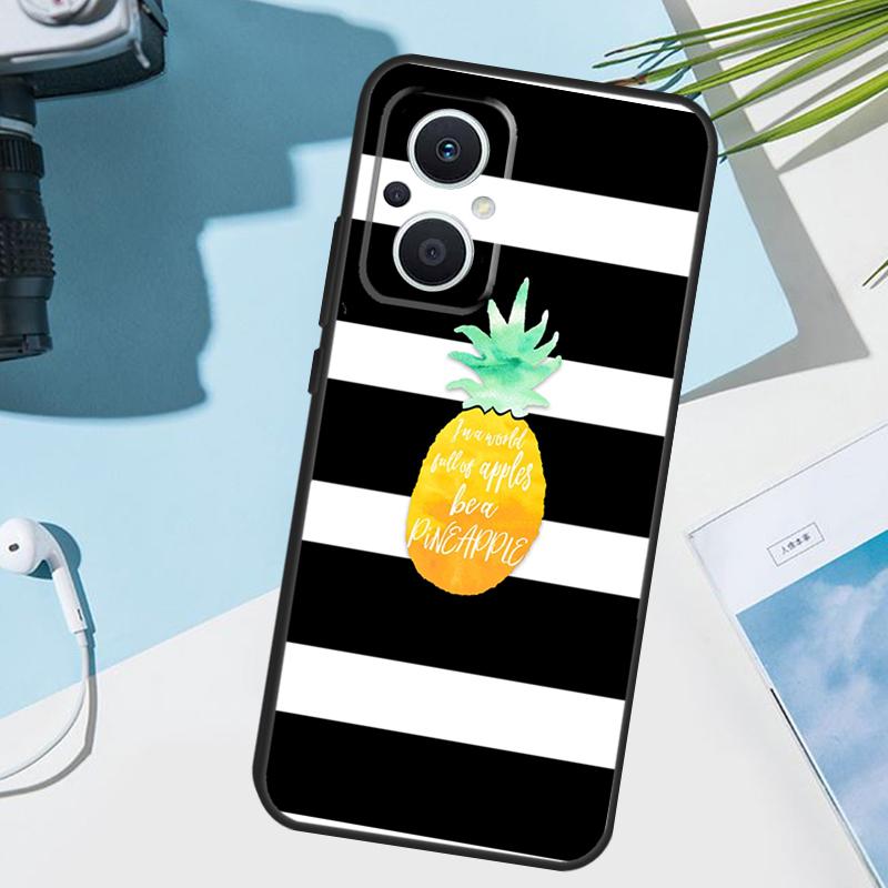 Summer Fruit Pineapple Case For OPPO Reno 12 F 13 13F 11 8T 7 8 10 Pro OPPO Find X8 X6 Pro X3 X5 Lite Cover Funda