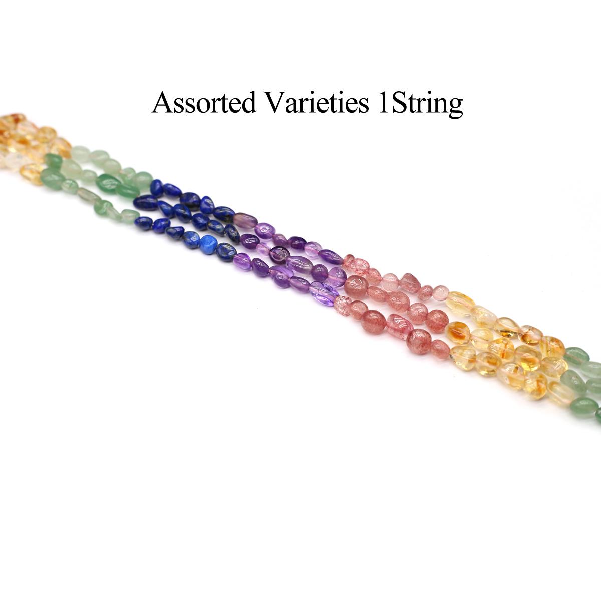 

1 нить разноцветных бусин из натуральных драгоценных камней, богемные нерегулярные овальные бусины-разделители для изготовления украшений, рождественских поделок, ожерелий и браслетов своими руками, 38 см 1String/38cm разноцветный