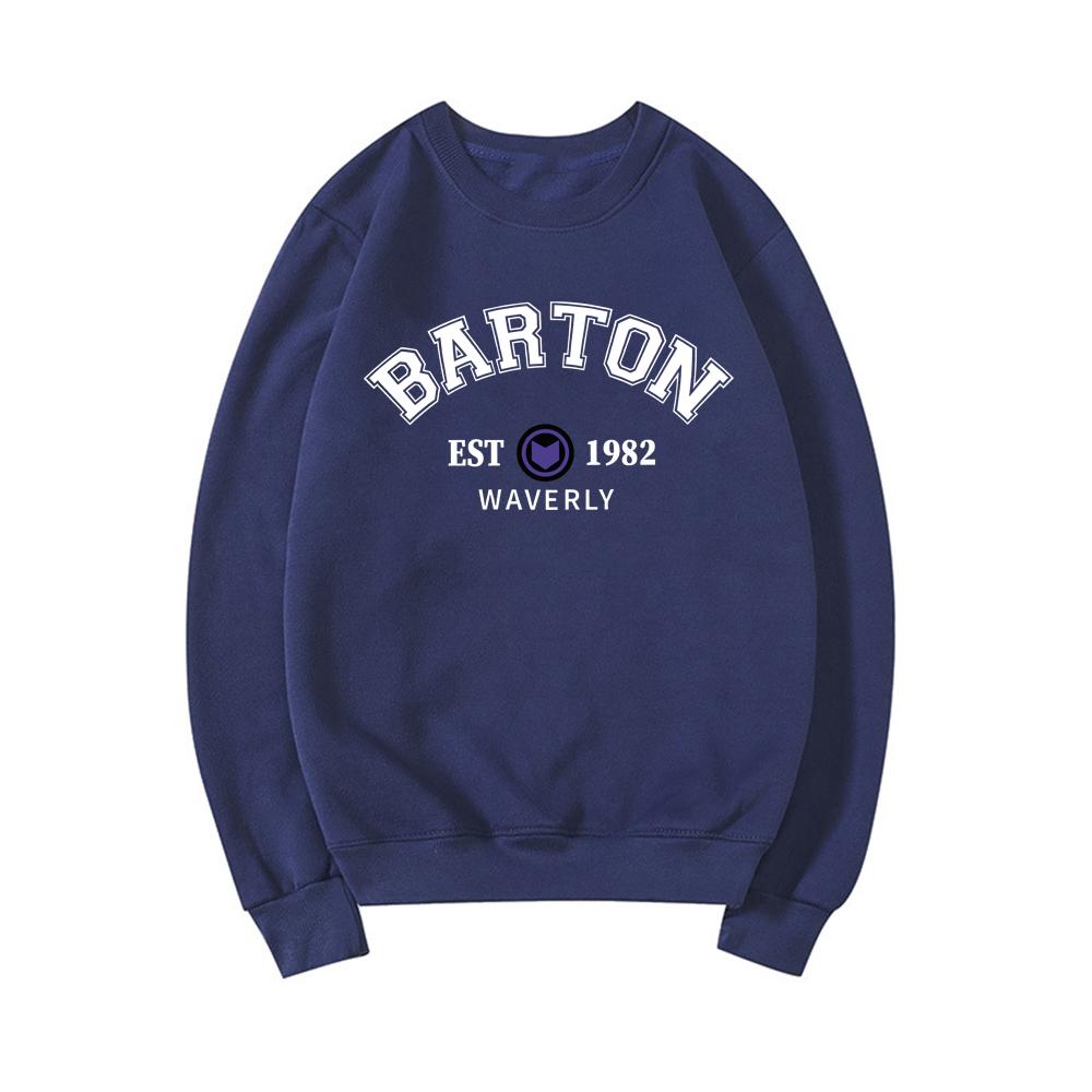 Barton 1982 Crewneck Sweatshirt Barton Sweater Fashion New Superhero Sweatshirt Women Graphic Hoodie Long Sleeve Pullovers Tops