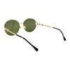 GUCCI Horsebit Sunglasses Women's Gold/dark green