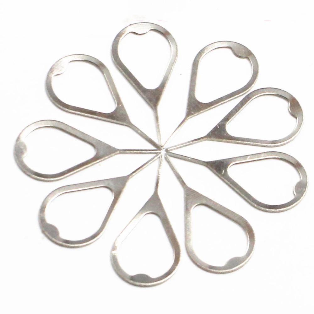 100Pcs Portable SIM Card Tray Ejector Pin Anti-Lost Ejecting Removal Needle  Phone Key Tool