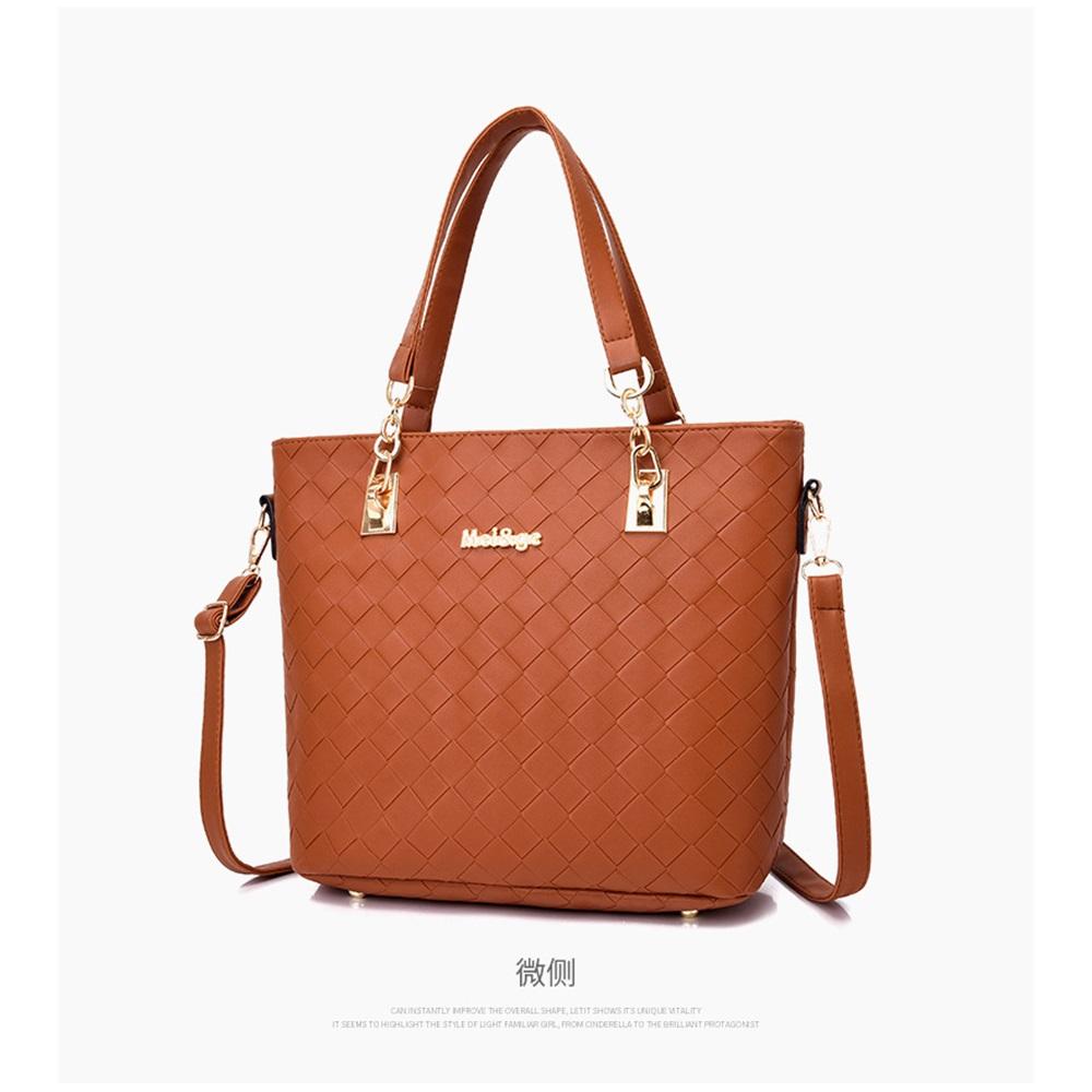 Woven six-piece mother-in-law bag handbag single shoulder crossbody bag women's bag