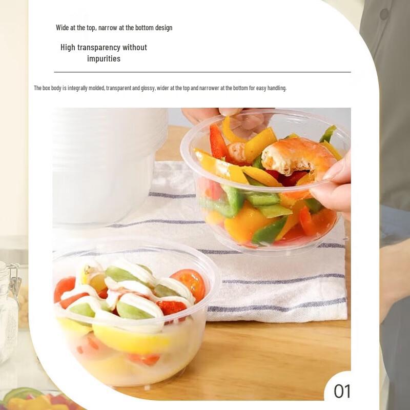 

Hansheng 450ml Round PP Disposable Food Container