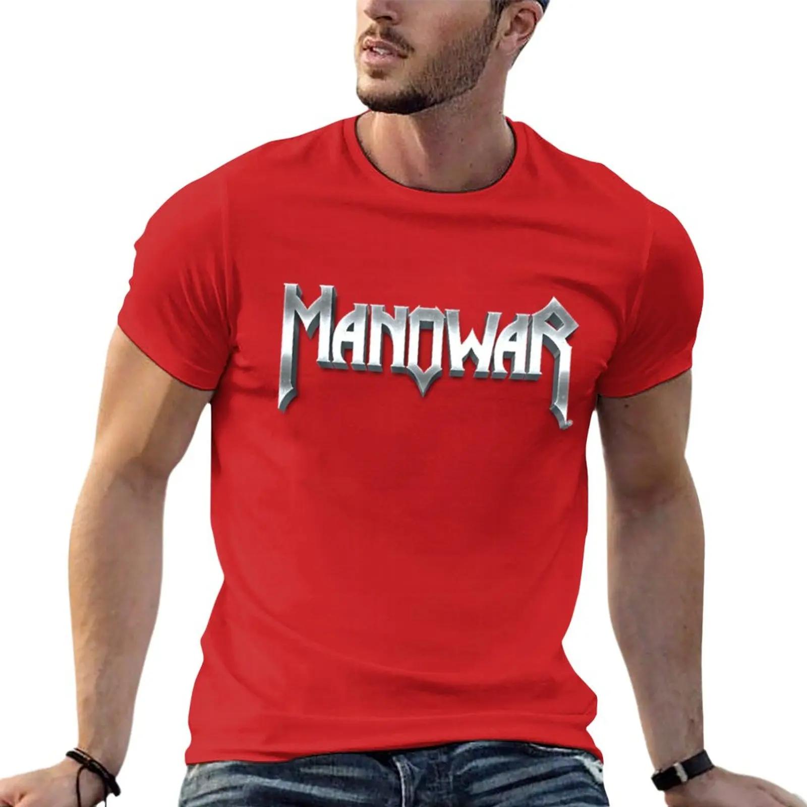 

Нова чоловіча футболка Manowar Manowar Manowar смішні футболки футболка чоловіки M